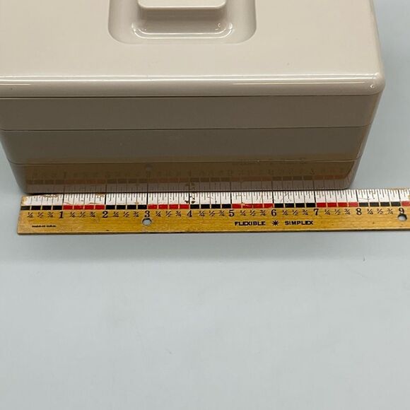 80s Tupperware 3 Tier Organizer Stacking Nesting Tupperware Box - Picture 8 of 10